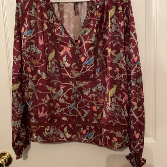 JCrew Point Sur Floral Top Large - Picture 2 of 3